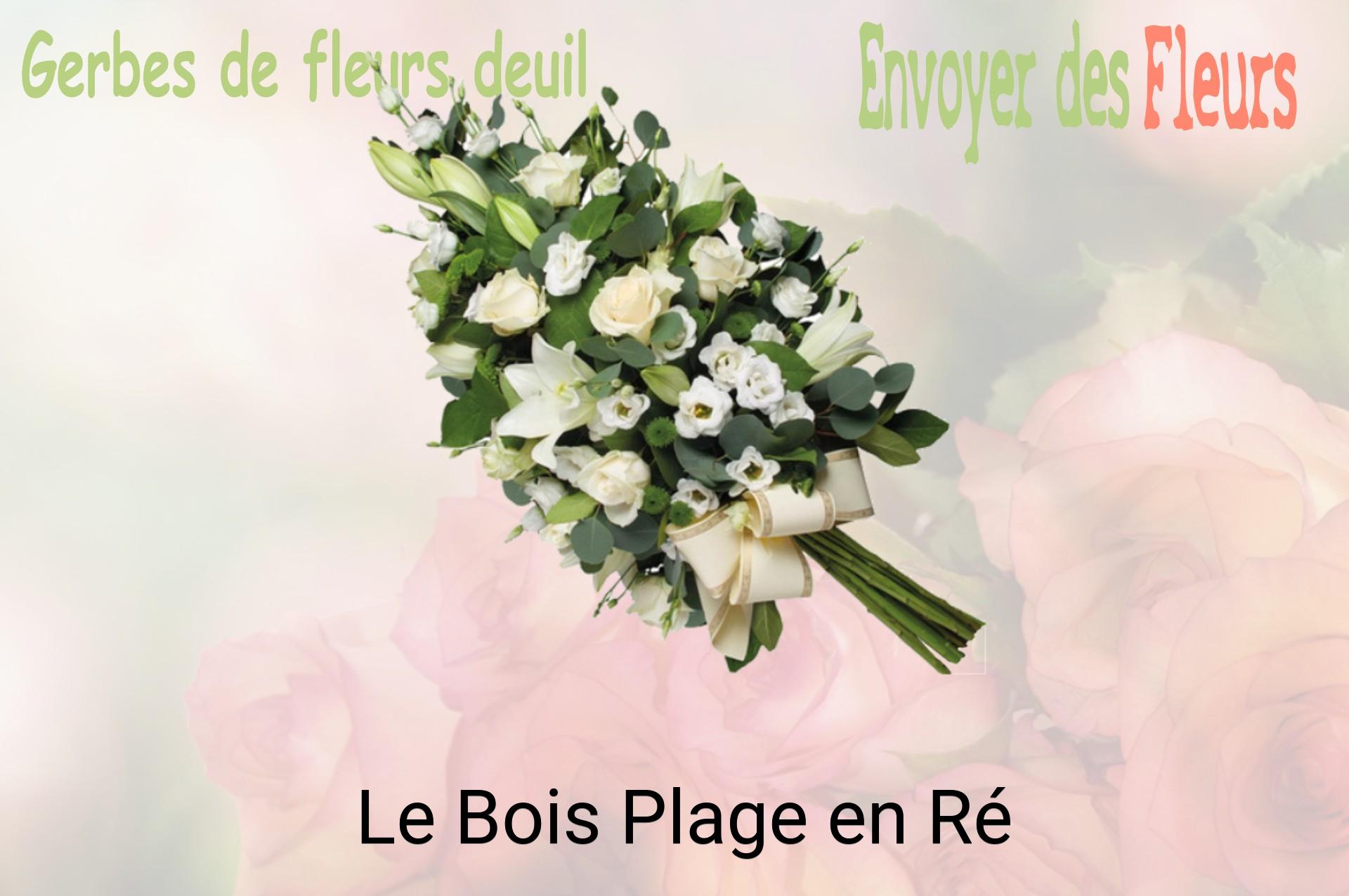 Gerbe de fleurs de deuil livrée à Le Bois-Plage-en-Ré